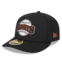 Casquette ajustée 59FIFTY à profil bas pour hommes des Giants de San Francisco 2024 New Era, noire
