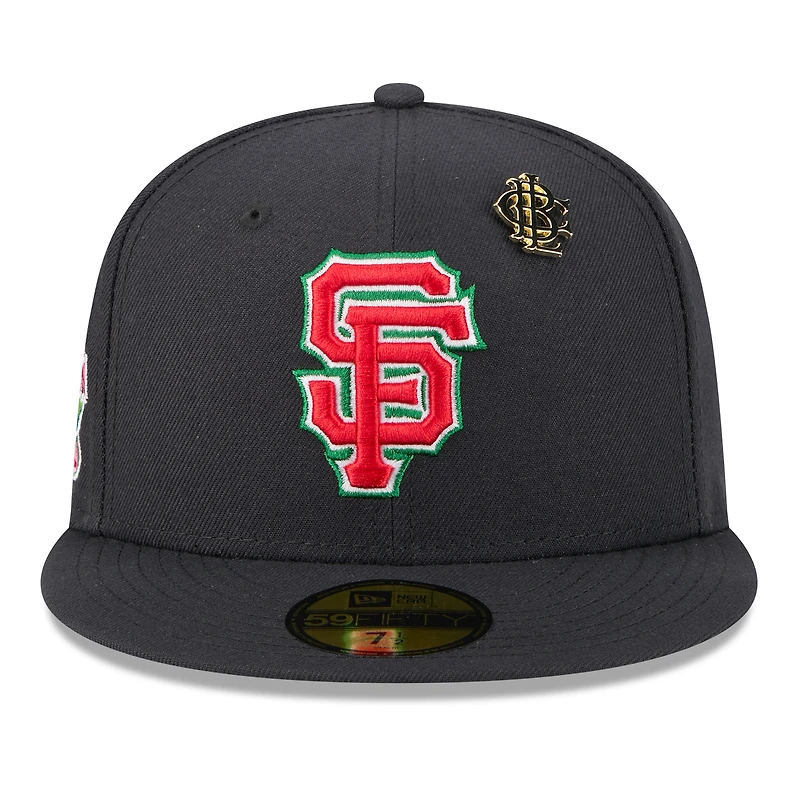 Casquette ajustée New Era 59FIFTY Big League 2025 des Giants de San Francisco pour homme, noire