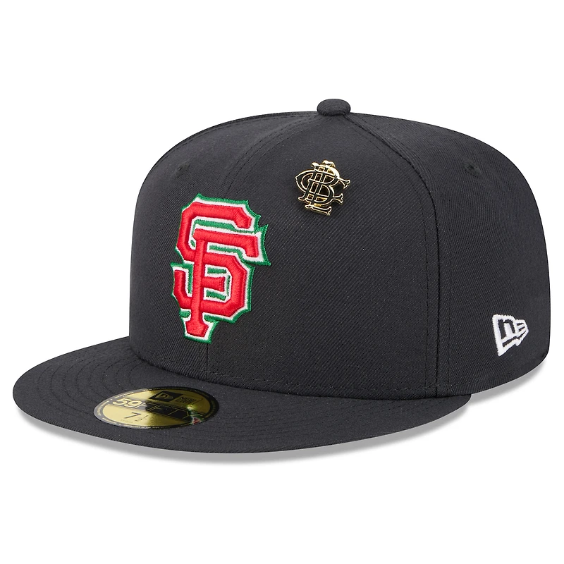 Men's New Era Black San Francisco Giants 2025 Big League Chew 59FIFTY Fitted Hat