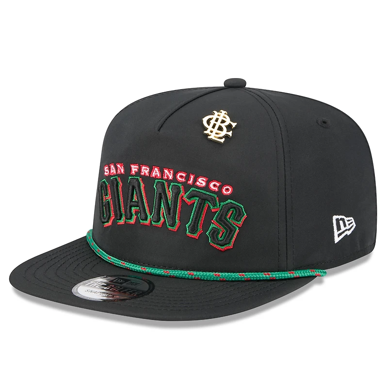 Casquette snapback New Era noire pour homme, motif Big League Chew Golfer des Giants de San Francisco 2025
