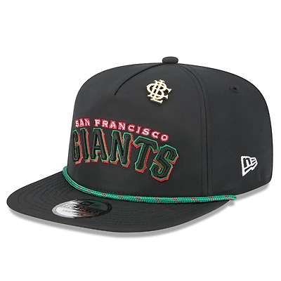 Casquette snapback New Era noire pour homme, motif Big League Chew Golfer des Giants de San Francisco 2025
