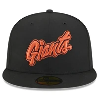 Casquette ajustée New Era 59FIFTY City Connect pour homme, noire, des Giants de San Francisco 2025