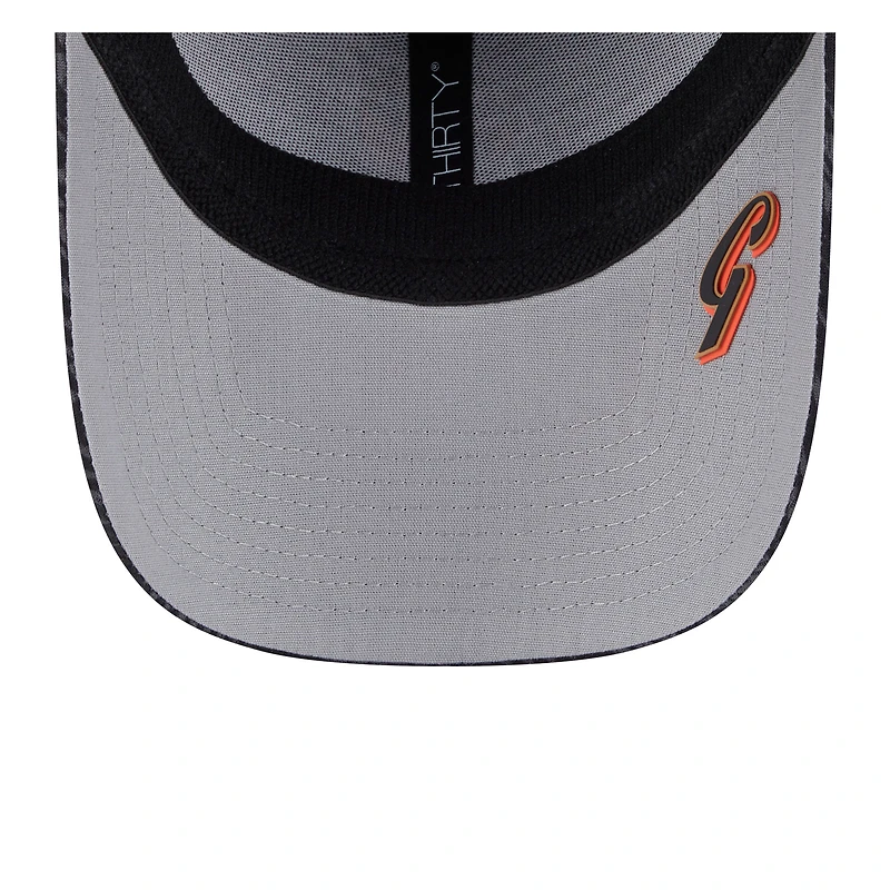 Men's New Era Black San Francisco Giants 2025 MLB Clubhouse 39THIRTY Flex Hat
