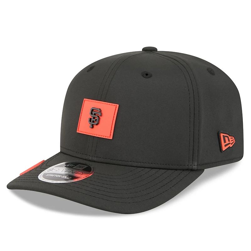 Casquette ajustable New Era noire San Francisco Giants 2026 Clubhouse 9SEVENTY pour homme