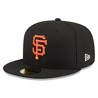 Casquette ajustée New Era noire pour homme, San Francisco Giants 2026, Journée Jackie Robinson, référence 59FIFTY