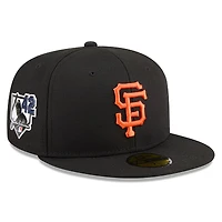 Casquette ajustée New Era noire pour homme, San Francisco Giants 2026, Journée Jackie Robinson, référence 59FIFTY