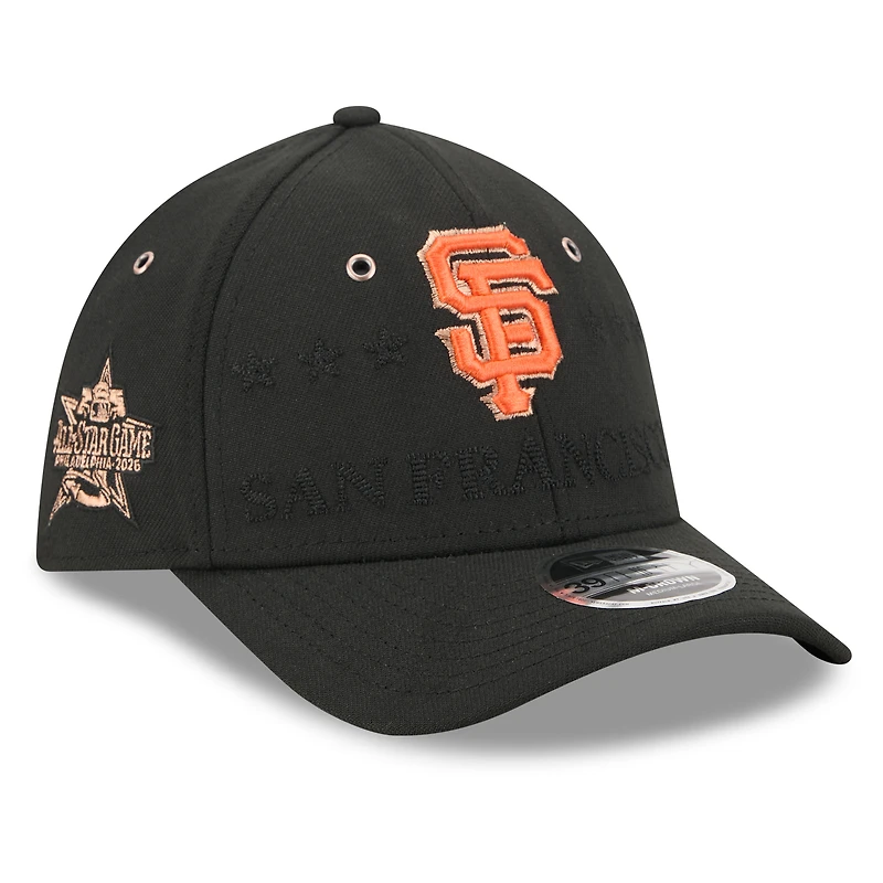 Men's New Era Black San Francisco Giants 2026 MLB All-Star Game 39THIRTY Flex Hat