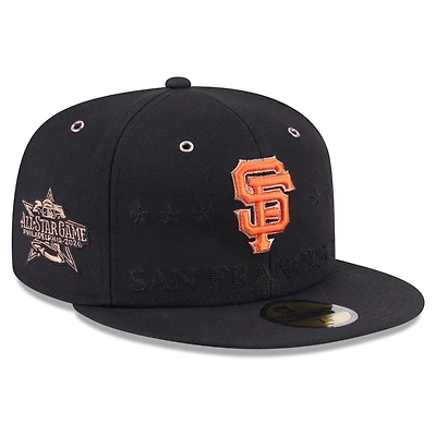 Casquette ajustée New Era noire pour homme, San Francisco Giants, match des étoiles de la MLB 2026, modèle 59FIFTY