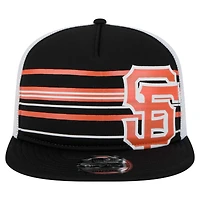 Men's New Era  Black San Francisco Giants 9FIFTY A-Frame Trucker Snapback Hat
