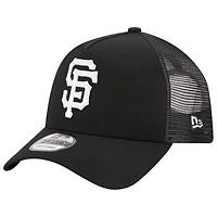 Casquette réglable A-Frame 9FORTY Trucker des Giants de San Francisco New Era noire pour homme