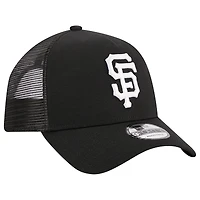 Casquette réglable A-Frame 9FORTY Trucker des Giants de San Francisco New Era noire pour homme
