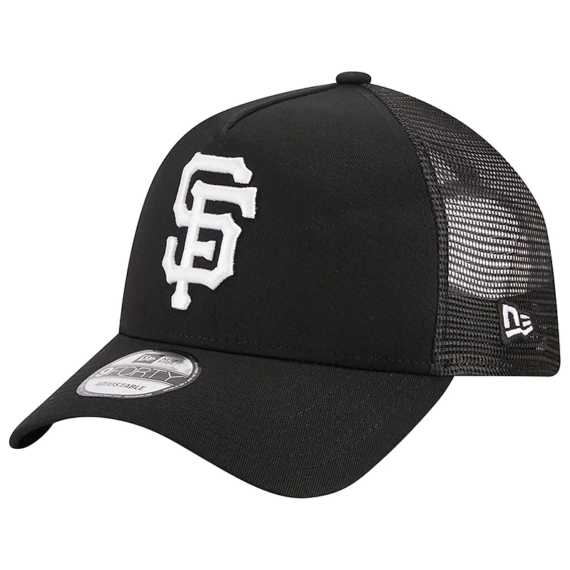 Casquette réglable A-Frame 9FORTY Trucker des Giants de San Francisco New Era noire pour homme