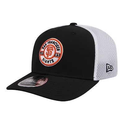 Men's New Era Black San Francisco Giants Active 9SEVENTY Adjustable Trucker Hat