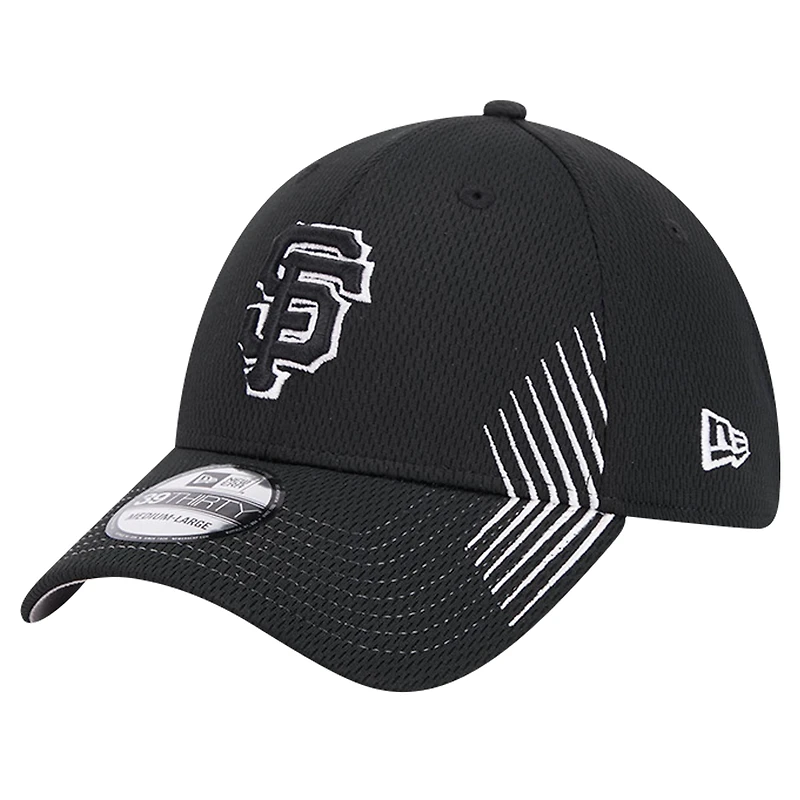 Casquette flexible Active Dash Mark 39THIRTY des Giants de San Francisco New Era noire pour hommes