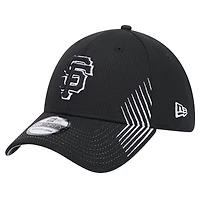Casquette flexible Active Dash Mark 39THIRTY des Giants de San Francisco New Era noire pour hommes