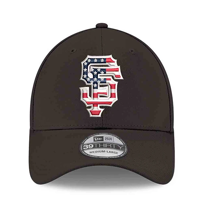 Men's New Era Black San Francisco Giants America 250 39THIRTY Flex Hat