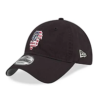 Men's New Era Black San Francisco Giants America 250 9TWENTY Adjustable Hat