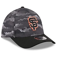 Casquette New Era noire pour homme, motif camouflage des Giants de San Francisco, modèle 39THIRTY A-Frame Flex