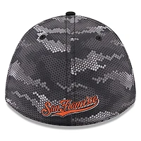Casquette New Era noire pour homme, motif camouflage des Giants de San Francisco, modèle 39THIRTY A-Frame Flex