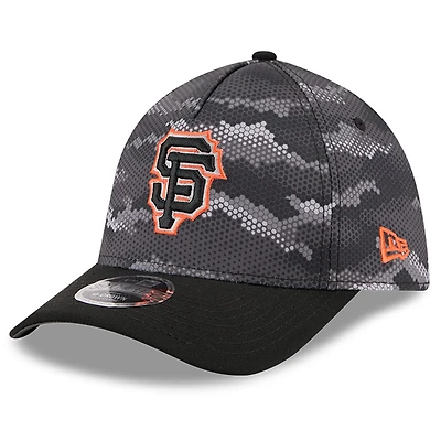 Casquette New Era noire pour homme, motif camouflage des Giants de San Francisco, modèle 39THIRTY A-Frame Flex