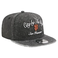 Men's New Era Black San Francisco Giants City Slogan A-Frame 9FIFTY Snapback Hat
