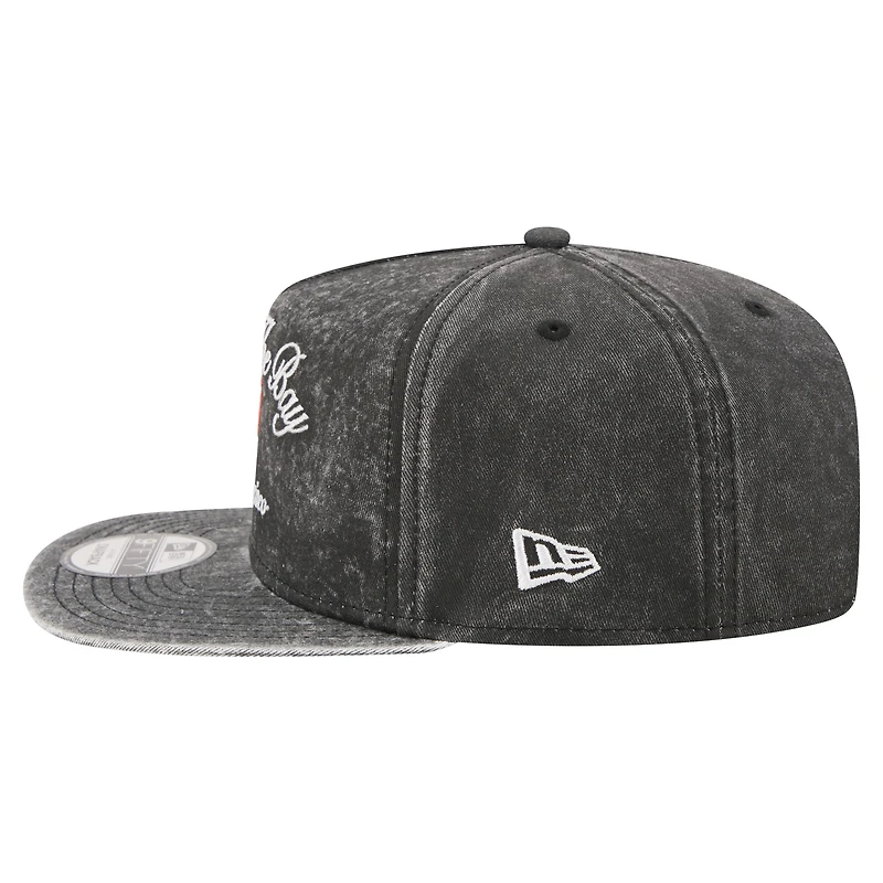 Men's New Era Black San Francisco Giants City Slogan A-Frame 9FIFTY Snapback Hat
