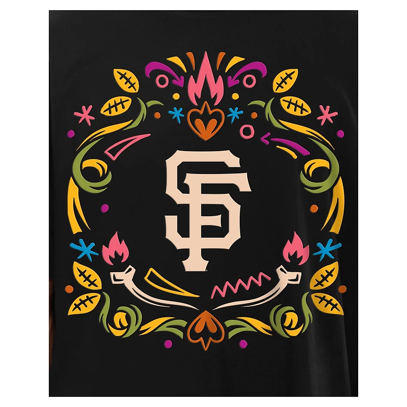 Men's New Era Black San Francisco Giants Día de los Muertos T-Shirt