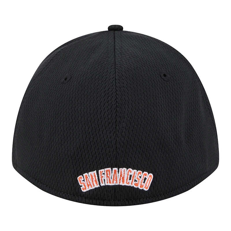 Casquette New Era noire pour homme San Francisco Giants Dash 39THIRTY Flex