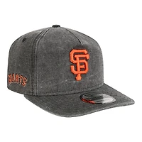 Casquette ajustable New Era noire San Francisco Giants Denim Classic 19TWENTY pour homme