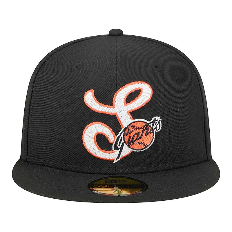 Men's New Era Black San Francisco Giants Duo Logo 2.0 59FIFTY Fitted Hat