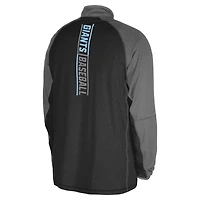 Haut noir à quart de zip raglan pour la fête des pères Giants San Francisco New Era hommes