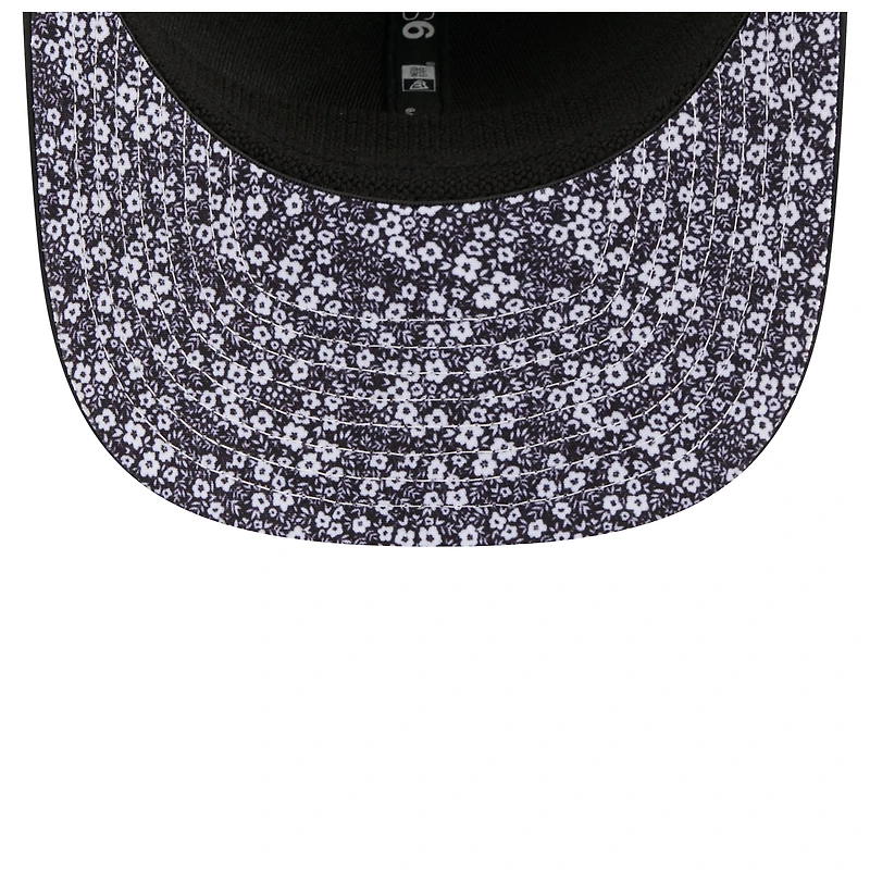 Men's New Era Black San Francisco Giants Floral Patch 9SEVENTY Adjustable Hat