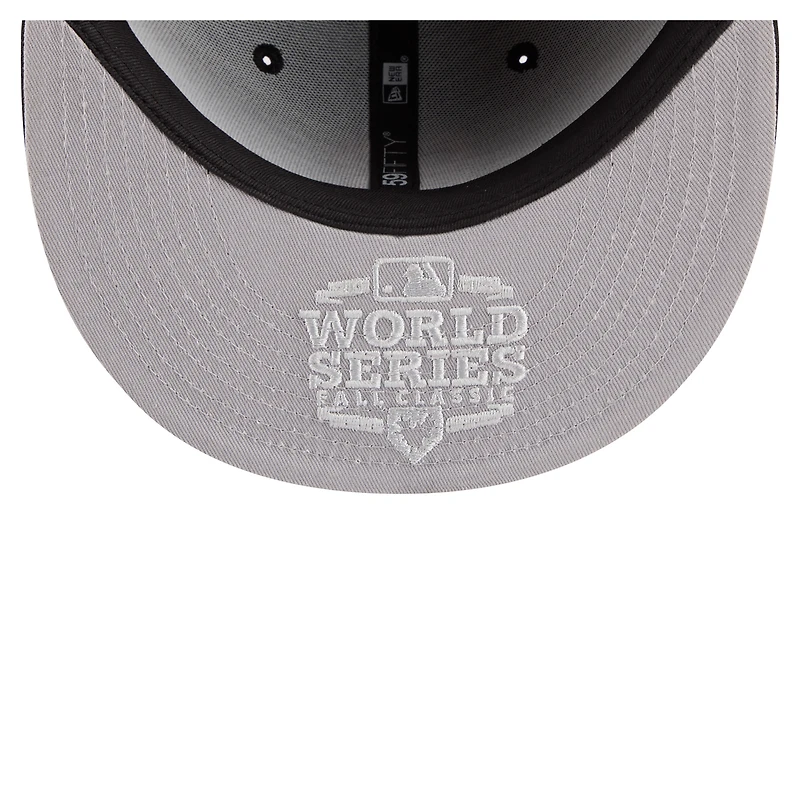 Casquette ajustée New Era 59FIFTY noire pour homme, modèle Hidden Hit des Giants de San Francisco