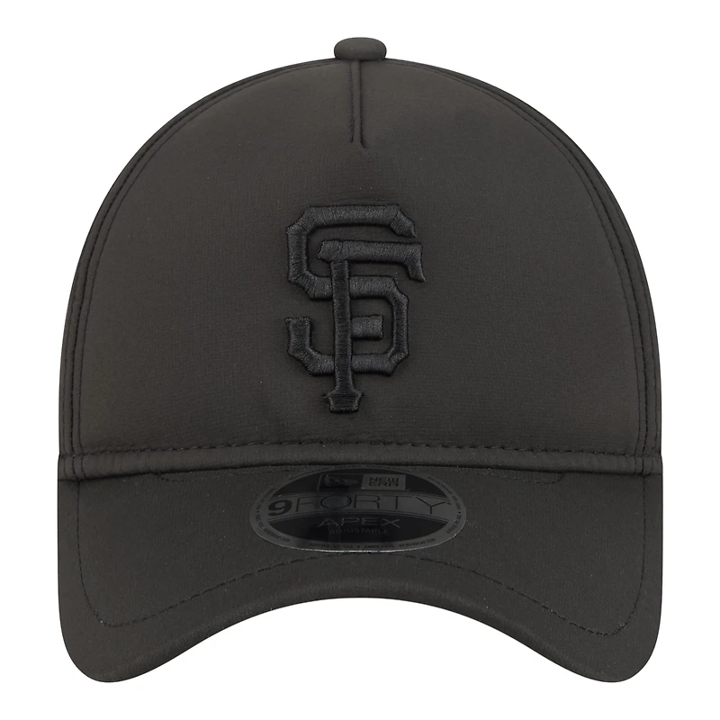 Men's New Era  Black San Francisco Giants Injection Apex 9FORTY Adjustable Hat