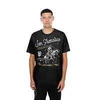 Men's New Era  Black San Francisco Giants Injection Lifestyle Urban Ranchwear T-Shirt