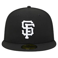 Men's New Era Black San Francisco Giants Logo 59FIFTY Fitted Hat