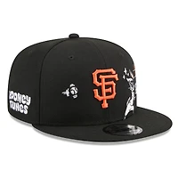 Men's New Era Black San Francisco Giants Looney Tunes Bugs Bunny 9FIFTY Snapback Hat