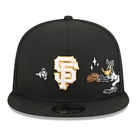 Men's New Era Black San Francisco Giants Looney Tunes Daffy Duck 9FIFTY Snapback Hat