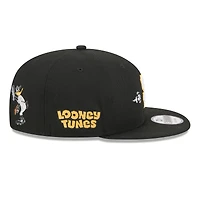 Men's New Era Black San Francisco Giants Looney Tunes Daffy Duck 9FIFTY Snapback Hat