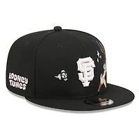 Casquette snapback New Era noire pour homme, San Francisco Giants, Looney Tunes Lola Bunny, modèle 9FIFTY