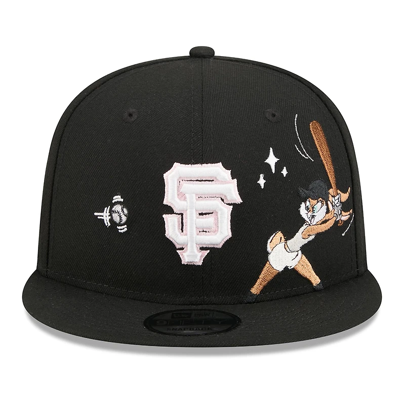 Men's New Era Black San Francisco Giants Looney Tunes Lola Bunny 9FIFTY Snapback Hat