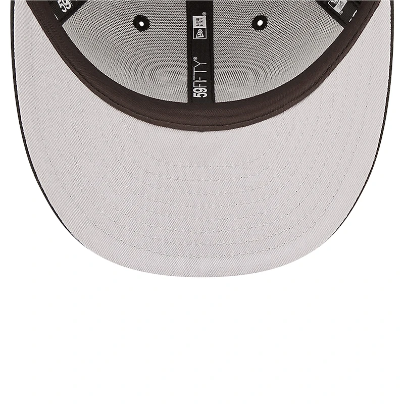 Casquette ajustée 59FIFTY noire à profil bas des Giants de San Francisco New Era pour hommes
