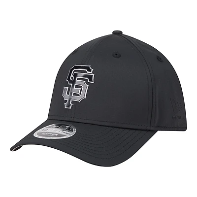 Men's New Era Black San Francisco Giants Metallic 39THIRTY M-Crown Flex Hat