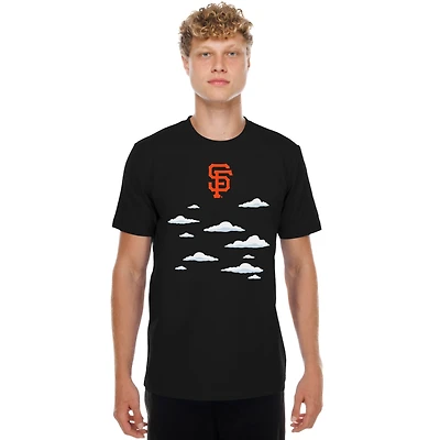 T-shirt homme New Era noir San Francisco Giants MLB x Simpsons 2026 Collab Clouds