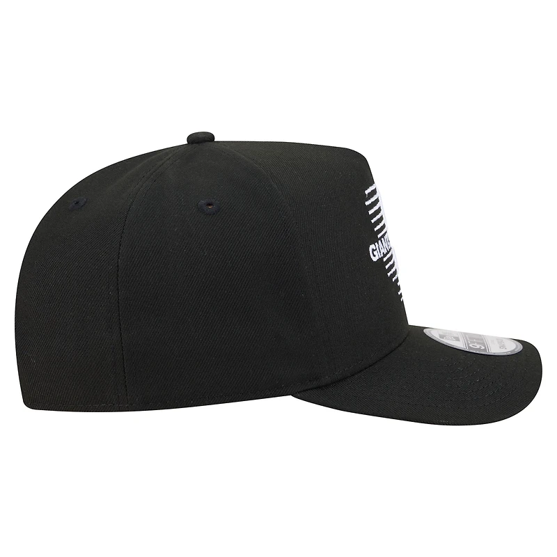 Men's New Era Black San Francisco Giants Motion A-Frame 9FIFTY Snapback Hat