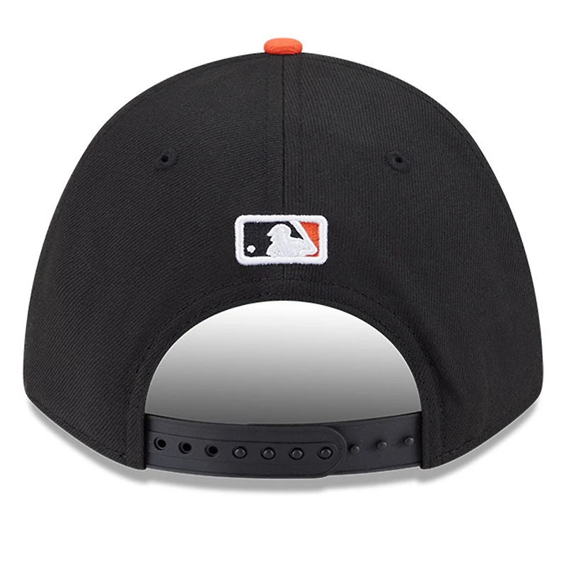 Men's New Era  Black San Francisco Giants Player Replica 9FORTY Adjustable Hat