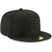 Casquette ajustée 59FIFTY Basic Logo des Giants de San Francisco New Era noire pour homme