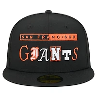 Casquette ajustée Ransom 59FIFTY noire New Era pour homme des Giants de San Francisco