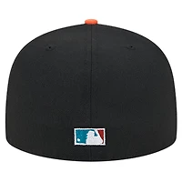 Men's New Era Black San Francisco Giants  Retro Spring Training 59FIFTY Fitted Hat