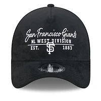 Casquette ajustable New Era 9FORTY A-Frame noire San Francisco Giants pour homme